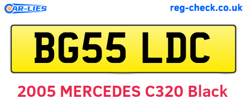 BG55LDC are the vehicle registration plates.