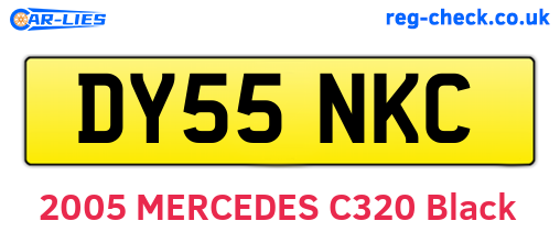 DY55NKC are the vehicle registration plates.