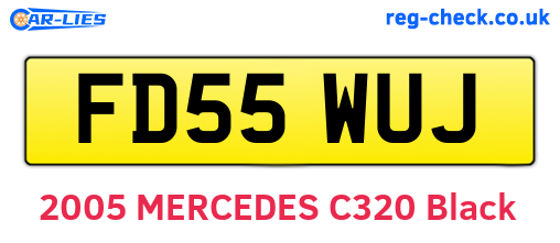 FD55WUJ are the vehicle registration plates.