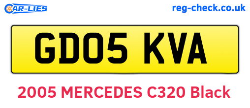 GD05KVA are the vehicle registration plates.