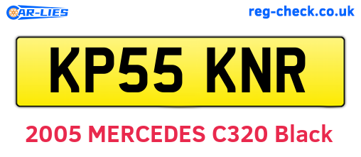 KP55KNR are the vehicle registration plates.