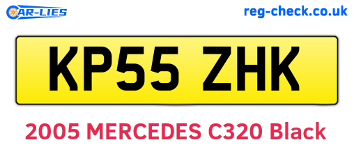 KP55ZHK are the vehicle registration plates.