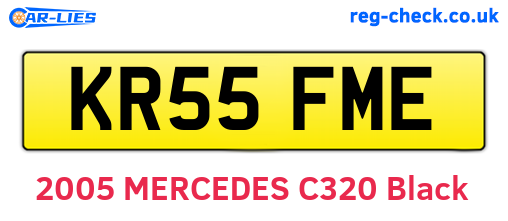 KR55FME are the vehicle registration plates.