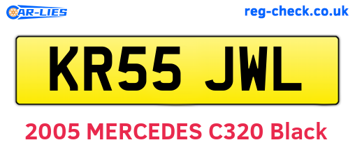 KR55JWL are the vehicle registration plates.