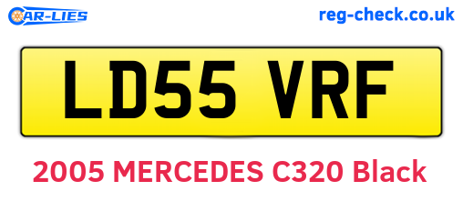 LD55VRF are the vehicle registration plates.
