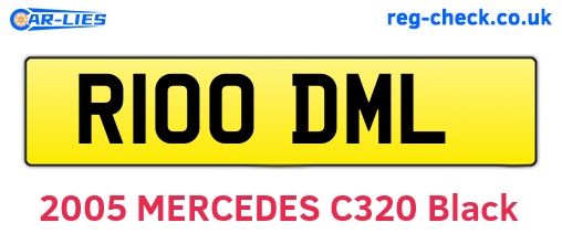 R100DML are the vehicle registration plates.