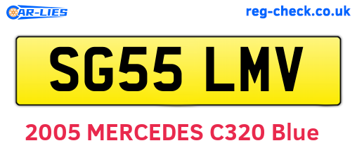 SG55LMV are the vehicle registration plates.