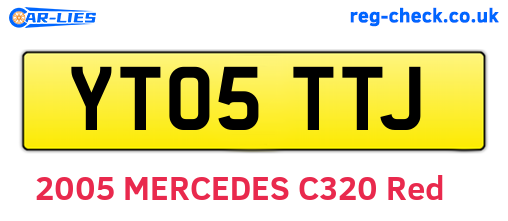 YT05TTJ are the vehicle registration plates.