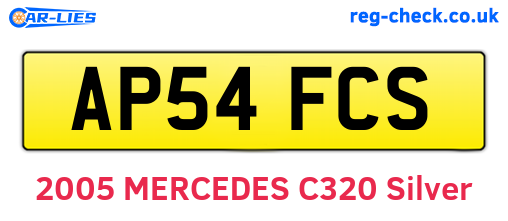 AP54FCS are the vehicle registration plates.