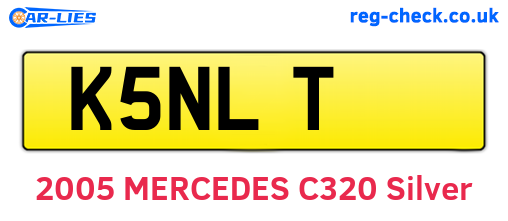 K5NLT are the vehicle registration plates.