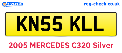 KN55KLL are the vehicle registration plates.