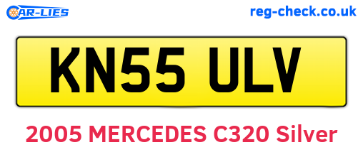 KN55ULV are the vehicle registration plates.