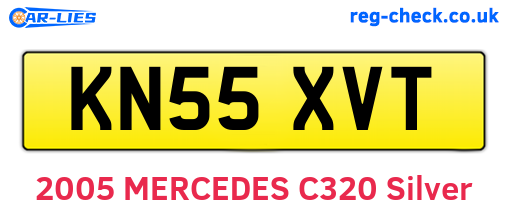 KN55XVT are the vehicle registration plates.