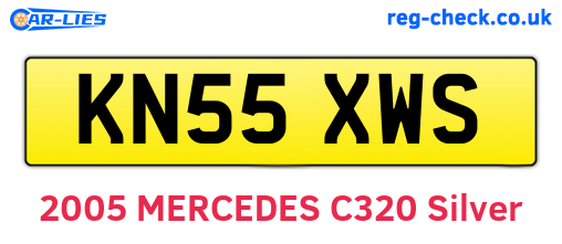 KN55XWS are the vehicle registration plates.