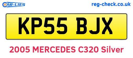 KP55BJX are the vehicle registration plates.