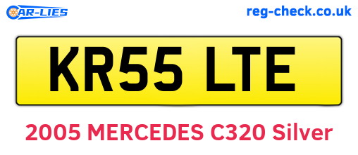 KR55LTE are the vehicle registration plates.