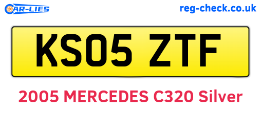KS05ZTF are the vehicle registration plates.