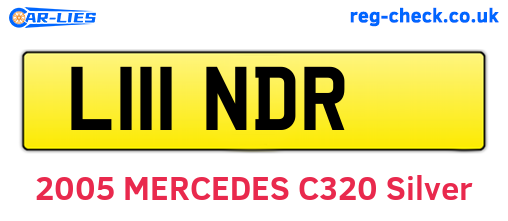 L111NDR are the vehicle registration plates.