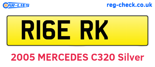 R16ERK are the vehicle registration plates.