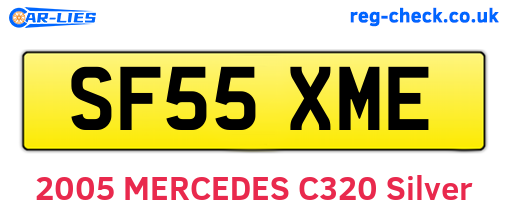 SF55XME are the vehicle registration plates.