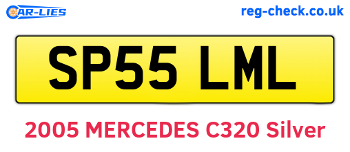 SP55LML are the vehicle registration plates.