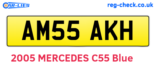AM55AKH are the vehicle registration plates.