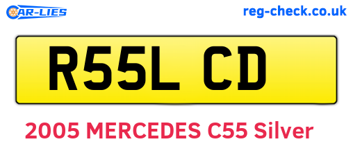 R55LCD are the vehicle registration plates.