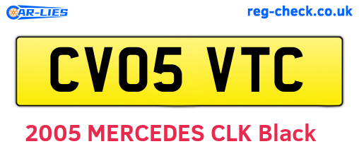 CV05VTC are the vehicle registration plates.