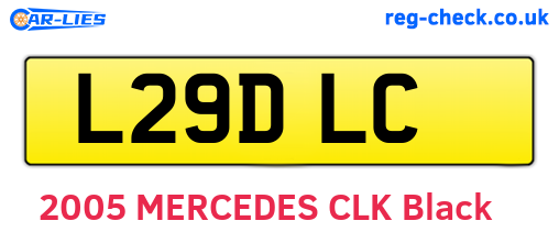 L29DLC are the vehicle registration plates.