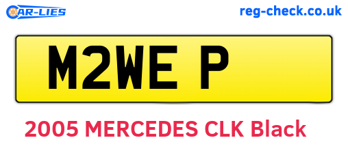 M2WEP are the vehicle registration plates.