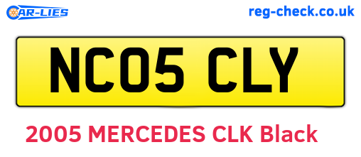 NC05CLY are the vehicle registration plates.