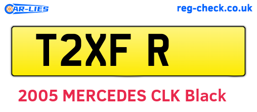 T2XFR are the vehicle registration plates.