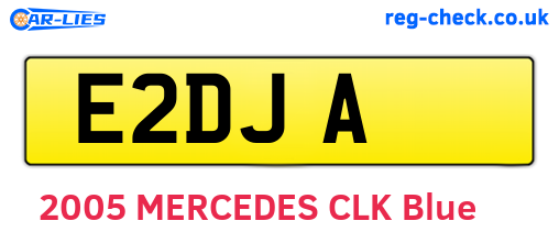 E2DJA are the vehicle registration plates.