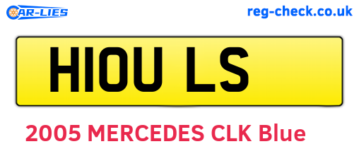 H10ULS are the vehicle registration plates.