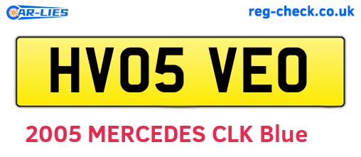 HV05VEO are the vehicle registration plates.