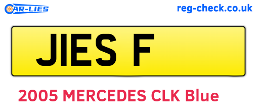 J1ESF are the vehicle registration plates.
