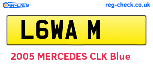 L6WAM are the vehicle registration plates.