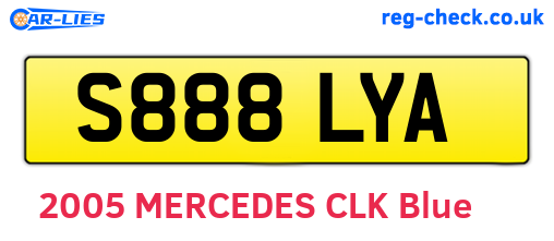 S888LYA are the vehicle registration plates.