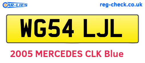 WG54LJL are the vehicle registration plates.