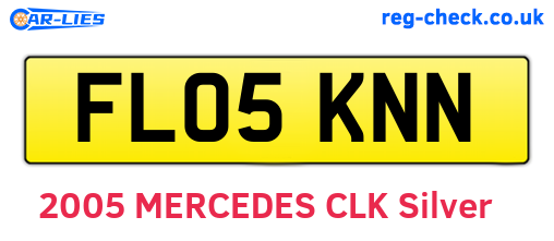 FL05KNN are the vehicle registration plates.