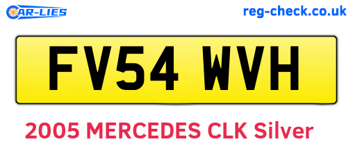 FV54WVH are the vehicle registration plates.