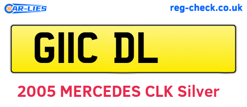 G11CDL are the vehicle registration plates.