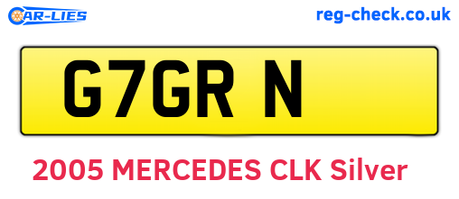 G7GRN are the vehicle registration plates.