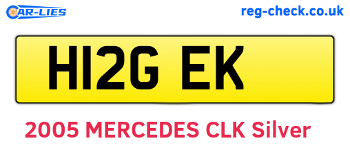 H12GEK are the vehicle registration plates.