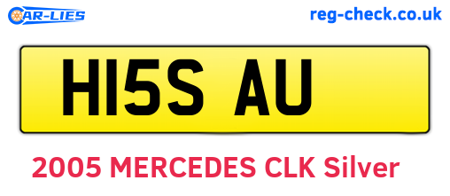H15SAU are the vehicle registration plates.
