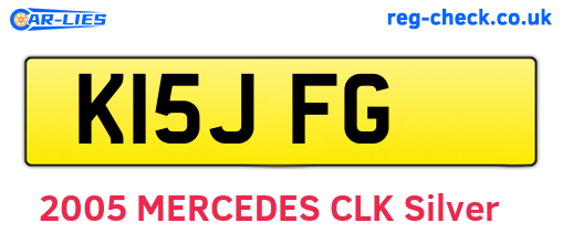 K15JFG are the vehicle registration plates.