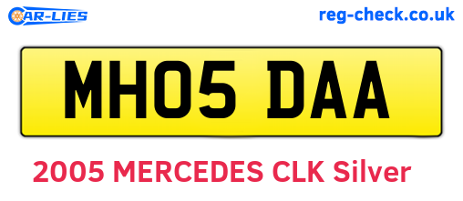 MH05DAA are the vehicle registration plates.
