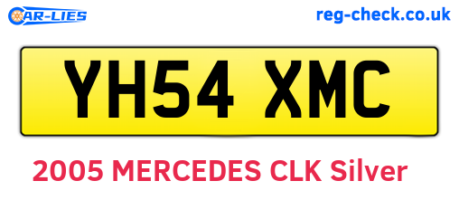 YH54XMC are the vehicle registration plates.