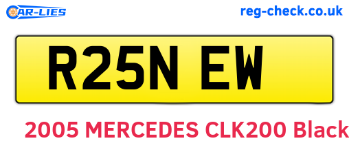 R25NEW are the vehicle registration plates.