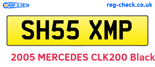 SH55XMP are the vehicle registration plates.